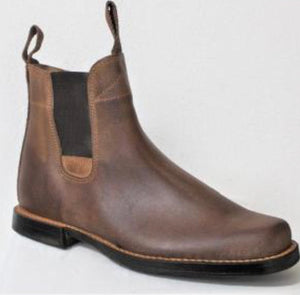 F0112 Ribatejo jodhpur boots with stitched leather sole